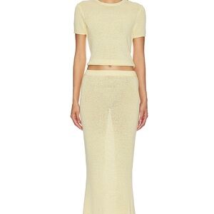 Ser.o.ya Butter Kora skirt and Clare baby tee